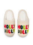 Load image into Gallery viewer, Indoor / Outdoor Slippers - Christmas Holiday- "Holly Jolly"