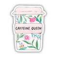 Load image into Gallery viewer, Caffeine Queen Floral Mug Sticker