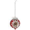 Load image into Gallery viewer, Glass Vintage Rose Ornament