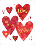 Load image into Gallery viewer, Valentine Greeting Card - Bright Hearts - Love Hearts