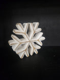 Load image into Gallery viewer, White Washed Wooden Snowflakes 5x5in