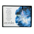 Load image into Gallery viewer, Written in Stars Remembered Memorial Gift Glass Star 7727