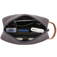 Load image into Gallery viewer, Canvas and Leather Dopp Kit