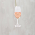 Load image into Gallery viewer, Glass Blush Wine Ornament