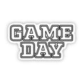 Load image into Gallery viewer, Game Day White Sports Text Sticker