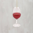 Load image into Gallery viewer, Glass Red Wine Ornament