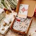 Load image into Gallery viewer, Vintage Snowflake Ornament Embroidery DIY Kit