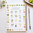 Load image into Gallery viewer, Flowers watercolor workbook