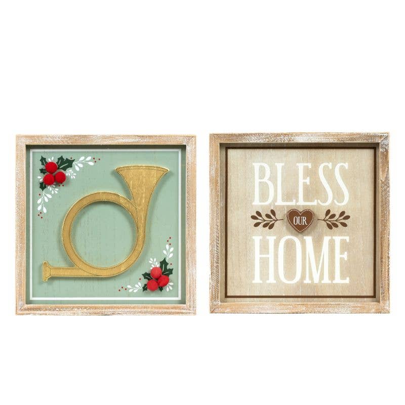HORN/BLESS OUR HOME Christmas Décor
