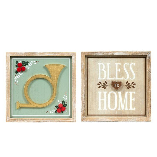 HORN/BLESS OUR HOME Christmas Décor