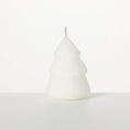 Load image into Gallery viewer, WHITE CHRISTMAS TREE CANDLE