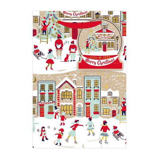 Christmas Town Medium Gift Bag
