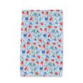 Load image into Gallery viewer, Red Blue Popsicle Tea Towel -  Fourth of July Summer  Towel