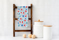 Load image into Gallery viewer, Red Blue Popsicle Tea Towel -  Fourth of July Summer  Towel