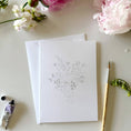 Load image into Gallery viewer, Bouquets paintable watercolor notecard set
