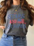 Load image into Gallery viewer, STARS AND STRIPES AMERICA FLAG GRAPHIC TSHIRTS