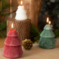 Load image into Gallery viewer, WHITE CHRISTMAS TREE CANDLE