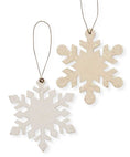 Load image into Gallery viewer, Wood Snowflake Christmas Ornament, 2 Assorted