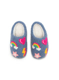 Load image into Gallery viewer, Indoor / Outdoor Slippers - Kids - Iconic Symbols - Blue