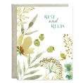 Load image into Gallery viewer, Get Well Greeting Card - Relaxing Greens