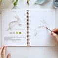 Load image into Gallery viewer, Animals watercolor workbook