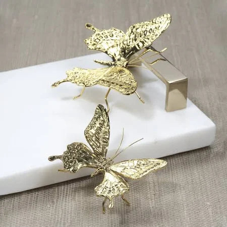 Gold Butterflies Figurines