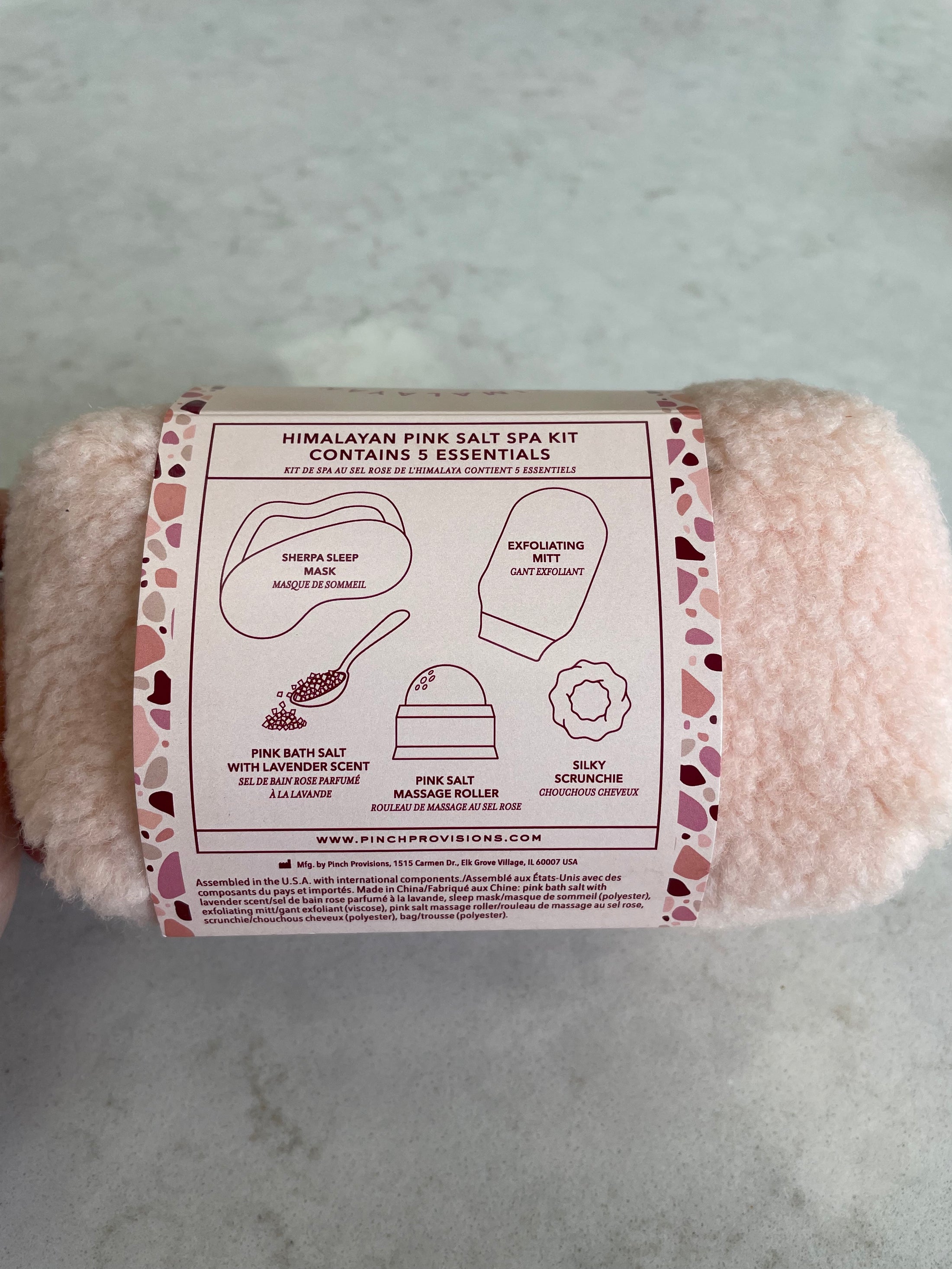 Pink salt spa kit