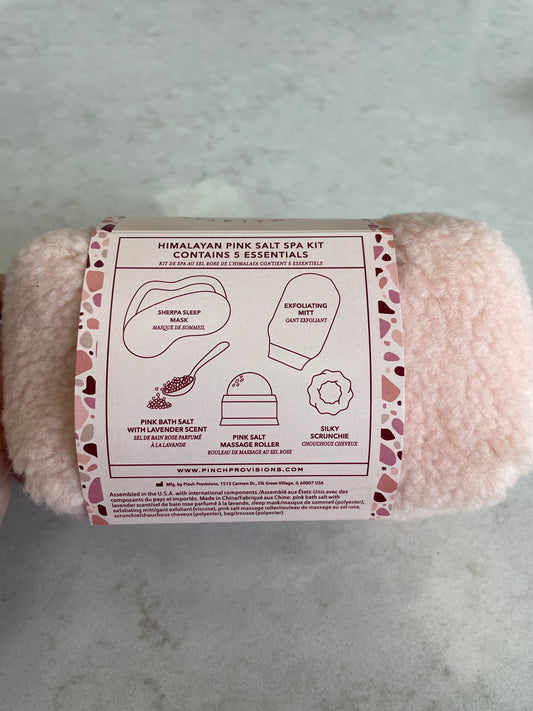 Pink salt spa kit
