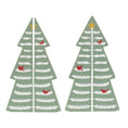 Load image into Gallery viewer, 3/Set - Wooden Dimensional Yuletide Christmas Tree Sitters
