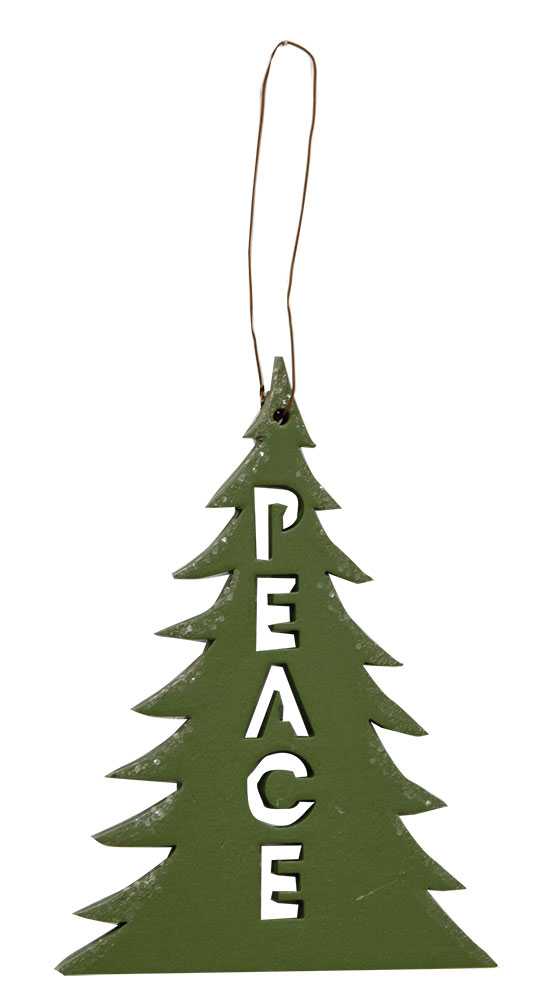 Peace, Joy, Noel Christmas Ornament, 3 Assorted