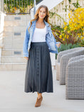 Load image into Gallery viewer, The Reed Pleated Midi Skirt
