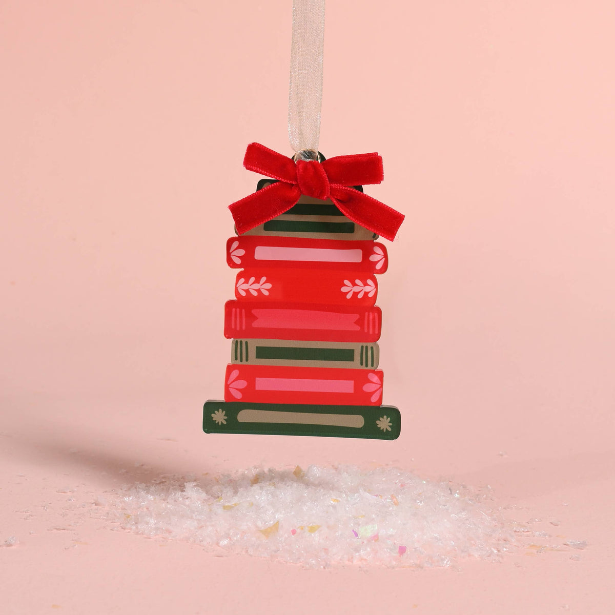 Acrylic Ornament-Bookstack