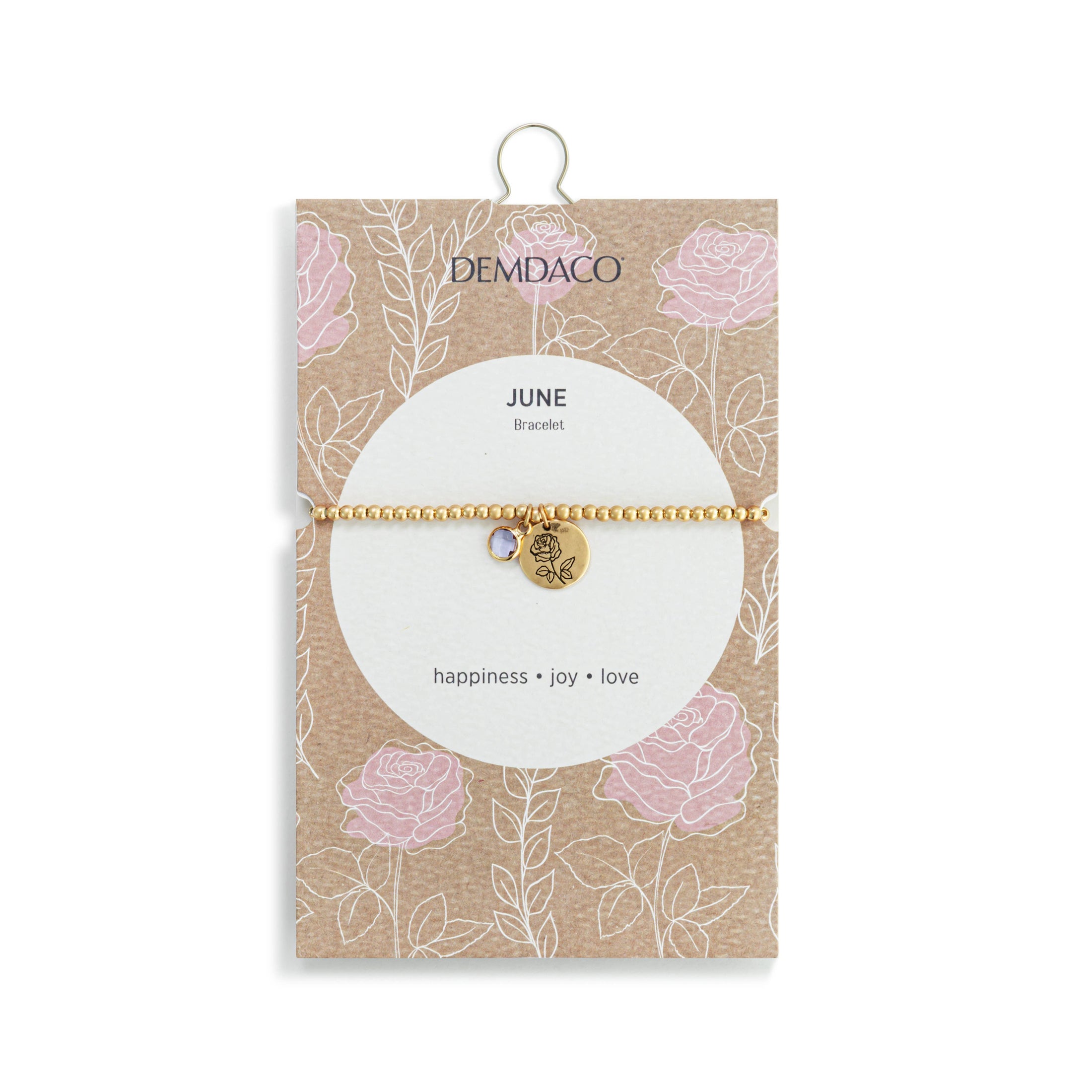 Birthstone Charm Bracelet - June