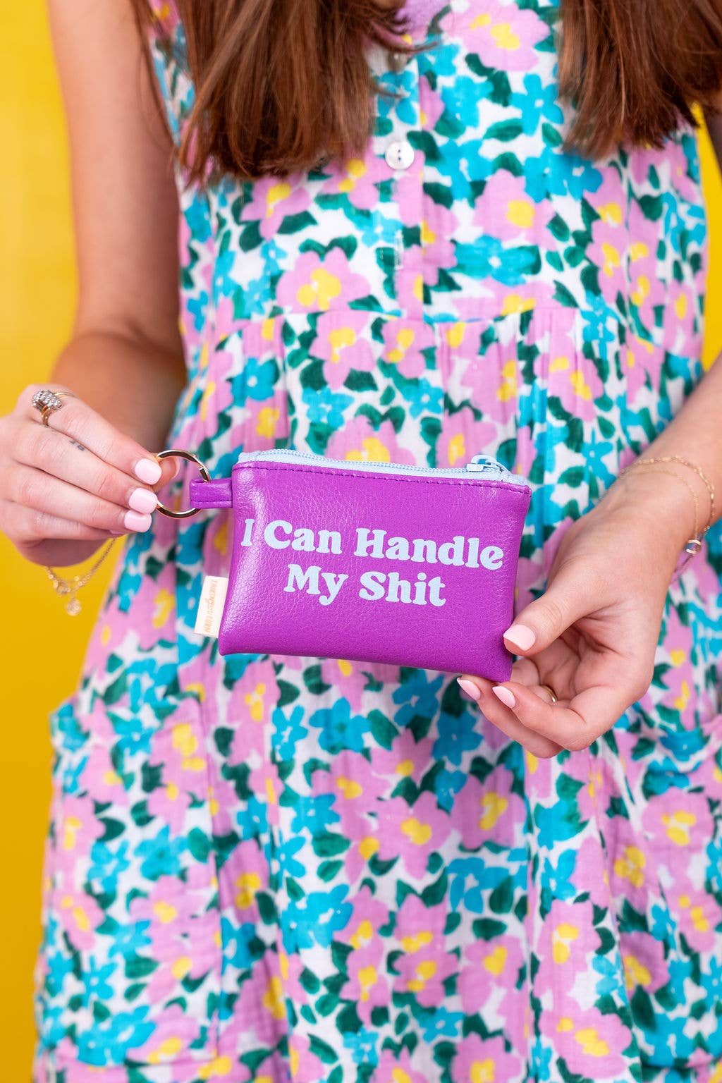 NEW! Colorblock Penny Key Ring