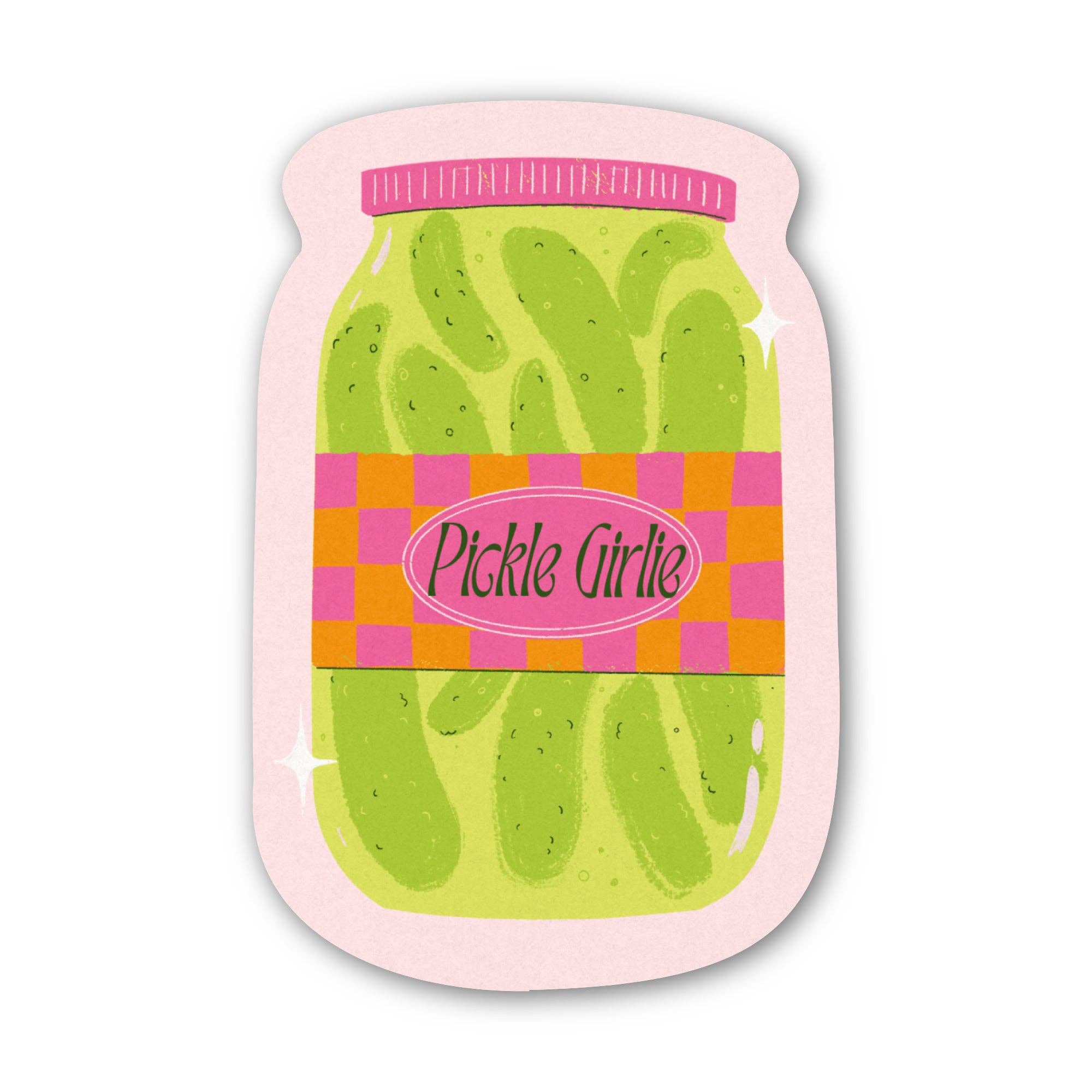 "Pickle girlie" Pickle Jar Sticker