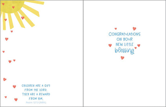 With Scripture Baby Greeting Card - Gift From Above