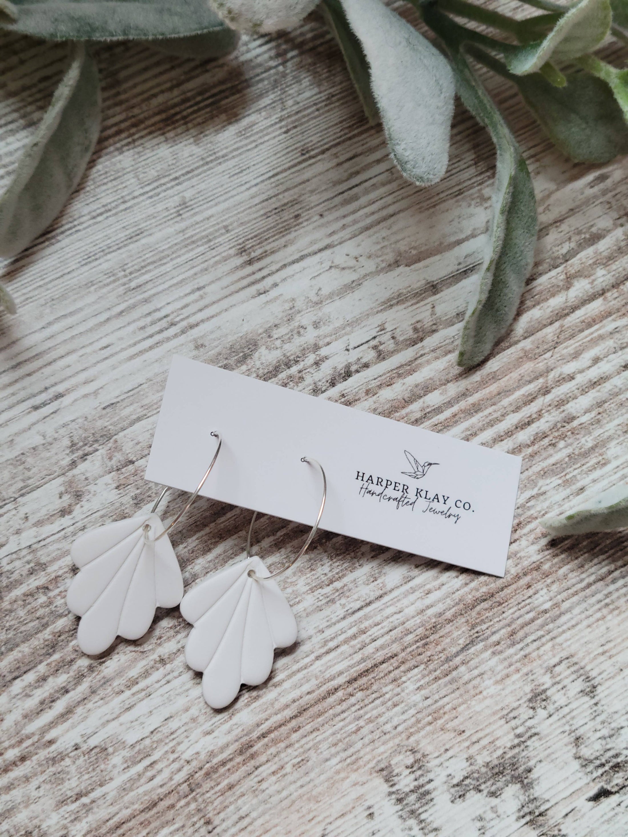 The Jill Set- Polymer Clay Hoop Earrings