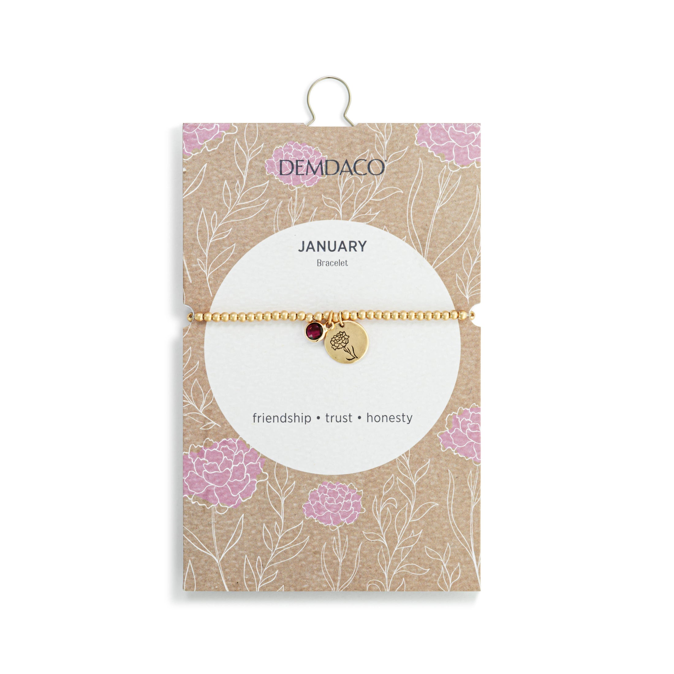 Birthstone Charm Bracelet - January