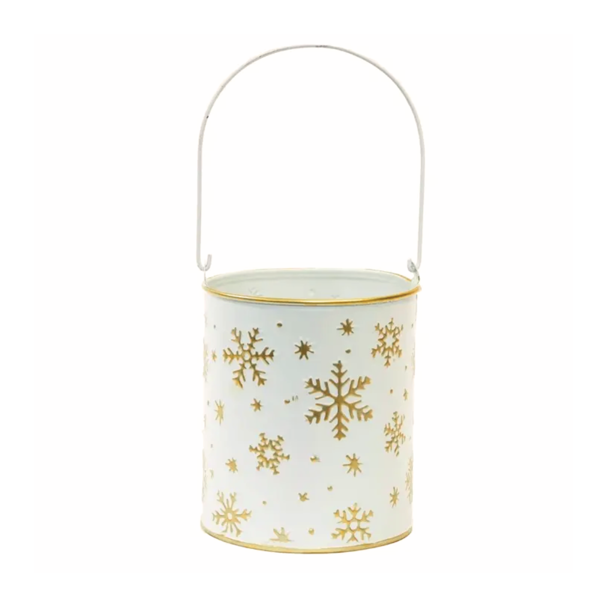 4.5" Snowflake Metal Bucket