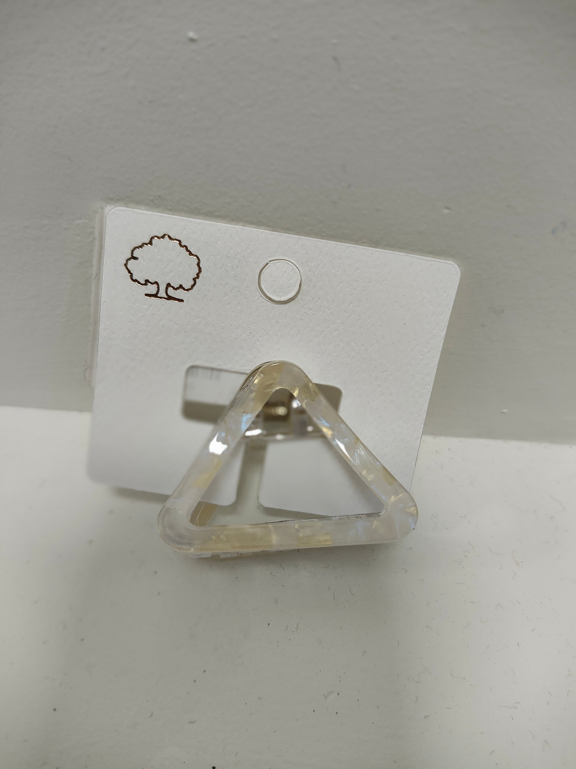 Triangle Shaped Acrylic Hair Claw Clip