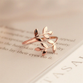 Load image into Gallery viewer, Olive Tree Branch Stacking Bypass Ring in Solid Copper
