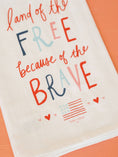 Load image into Gallery viewer, Land of the Free Kitchen Towel | 4th of July, Patriotic
