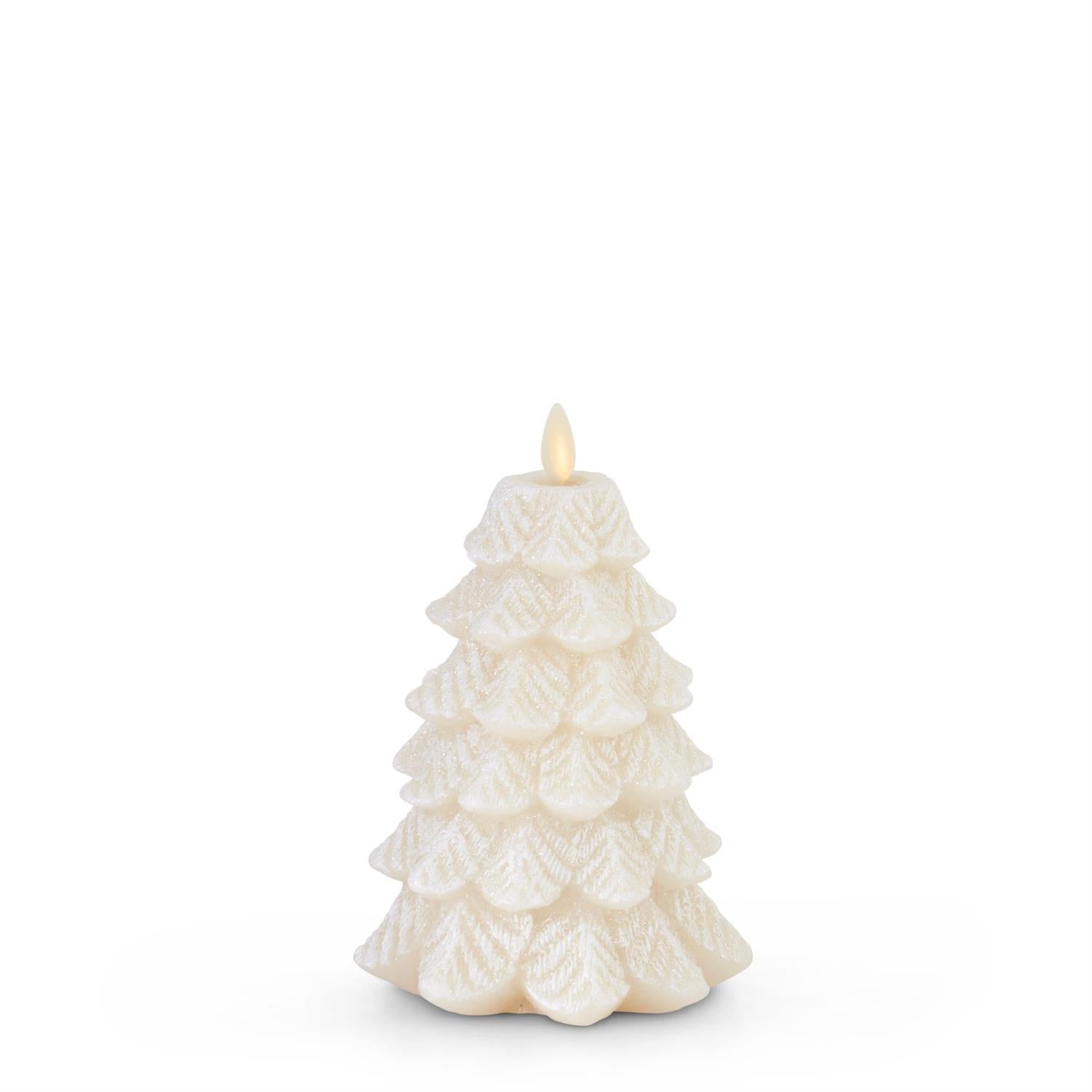 Christmas Tree Real Flame Effect Candle