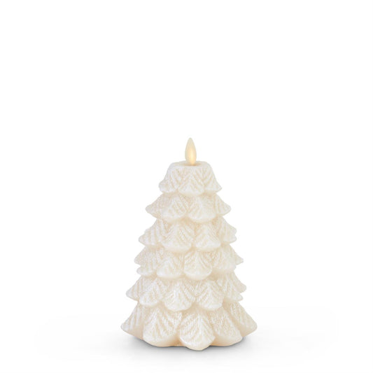 Christmas Tree Real Flame Effect Candle
