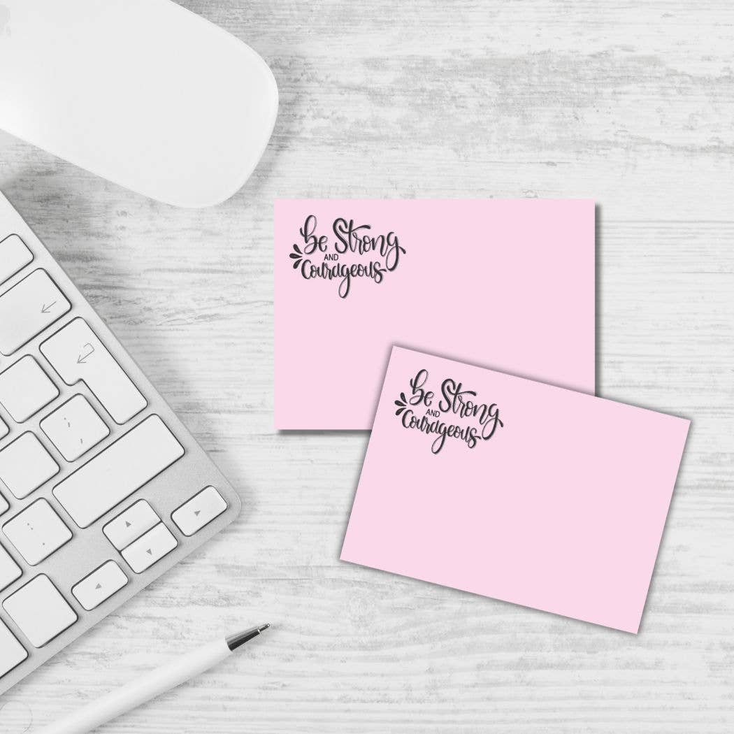 Be Strong Post-it® Note Pad – 3x4 – Pink sticky notes