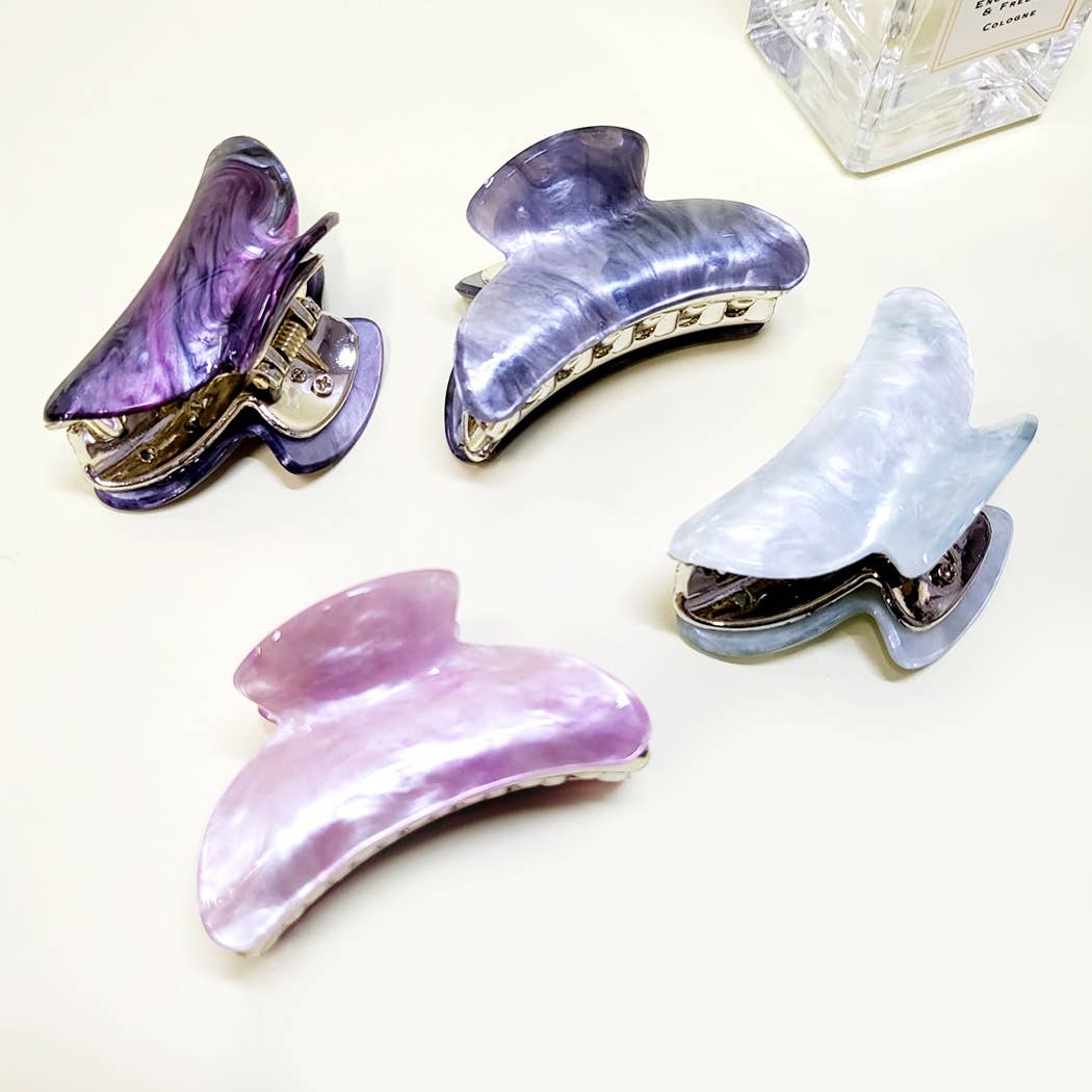 Pearl Effect Acrylic Hair Claw Clip