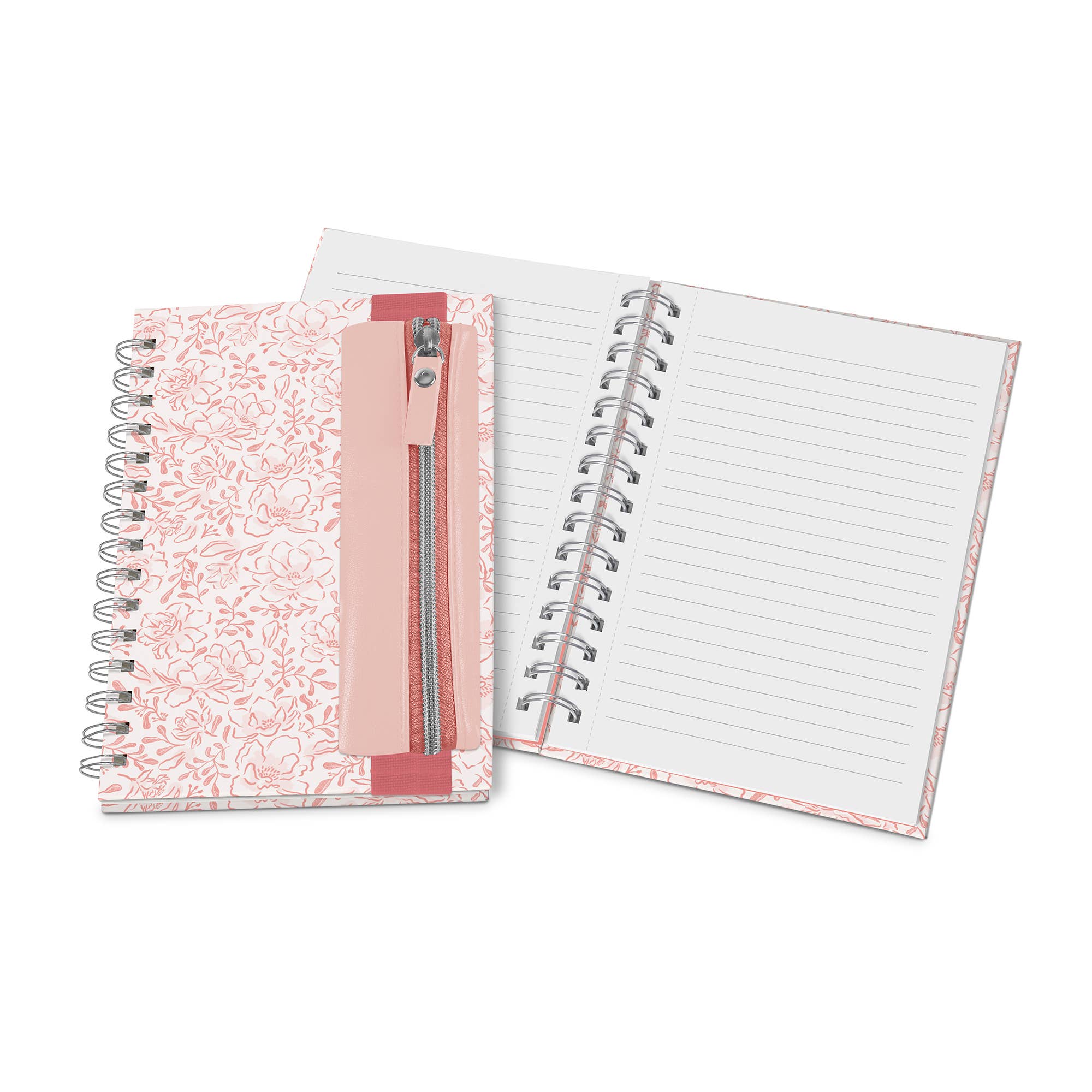 Blushing Blooms Oliver Notebook with Pen Pocket