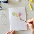 Load image into Gallery viewer, Celebrate paintable watercolor notecard set
