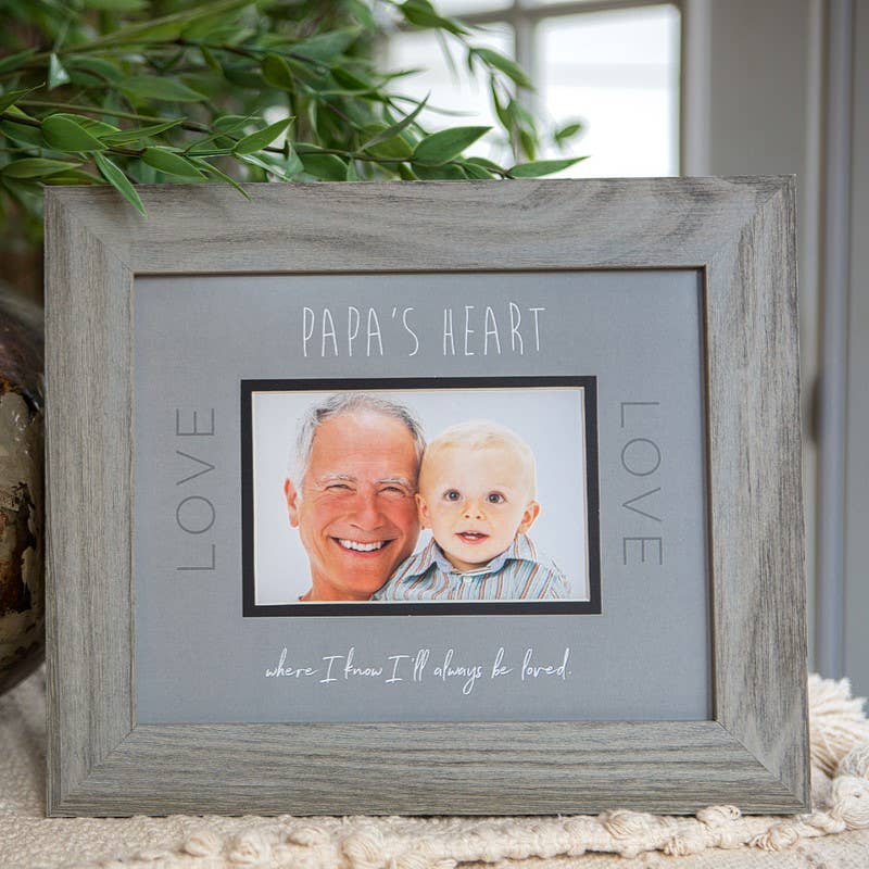 In Papa's Heart Grandpa Sentiment Photo Frame USA 8x10  5146