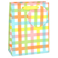 Load image into Gallery viewer, Spring Check Medium Gift Bag
